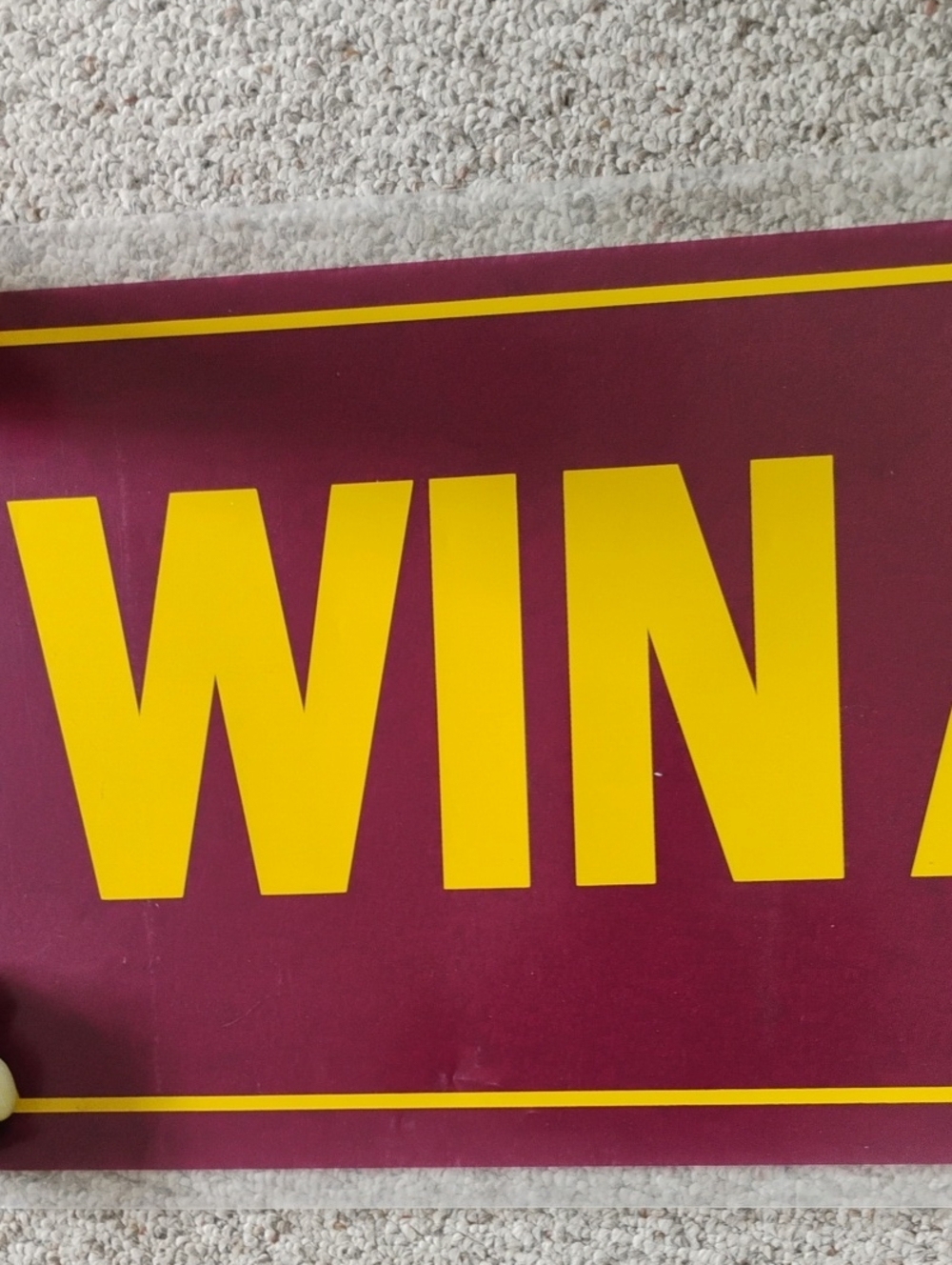 BUICK AUTOMOBILE BANNER VINTAGE WIN A BUICK